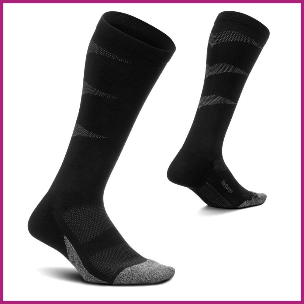 Graduated Compression Knee High Socks, Polyester Spandex, Athletic
